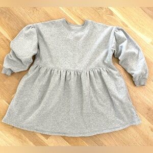 American Eagle Oversized Sweatshirt Mini Dress Super Soft with Pockets Size L